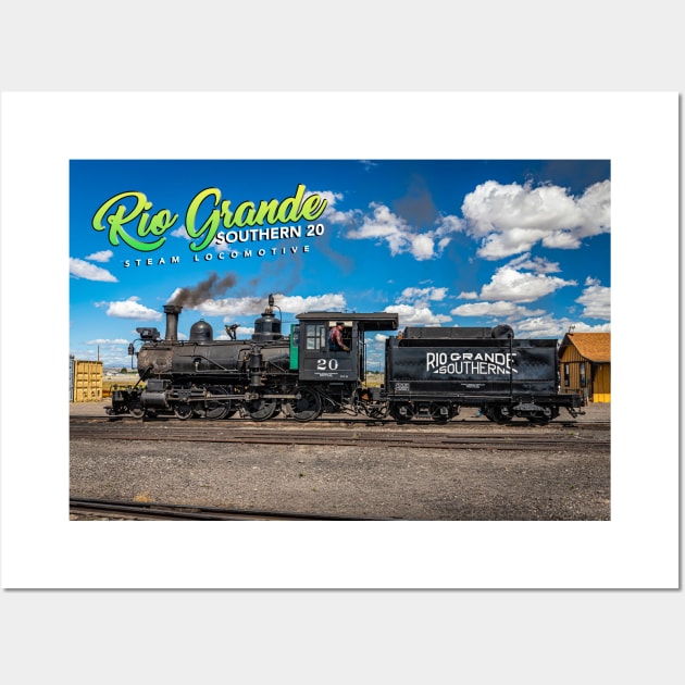 Rio Grande Southern 20 Steam Locomotive at Antonito Colorado Wall Art by Gestalt Imagery